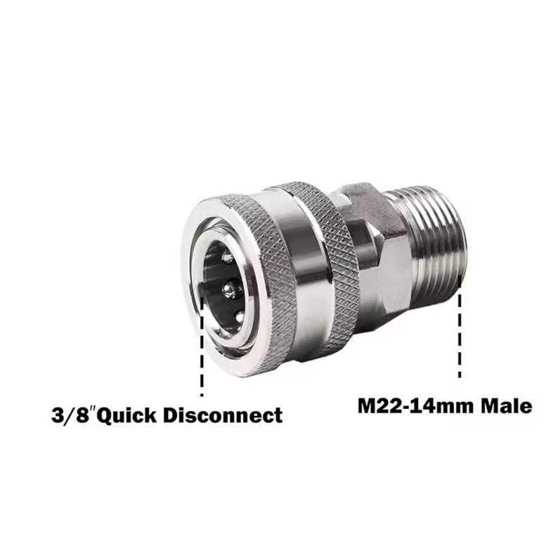 3/8 Quick Connect (V) naar M22 (M) adapter