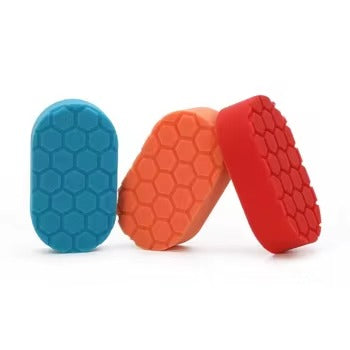 Hexagon handpolijst pad / applicator geschikt voor de onbereikbare hoekjes