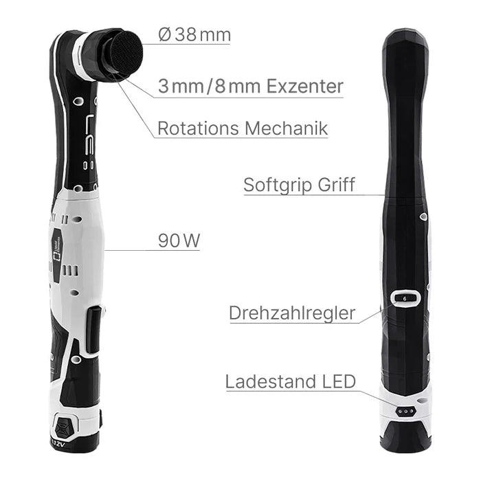 Excentrische polijstmachine 3 mm en 8 mm Liquid Elements