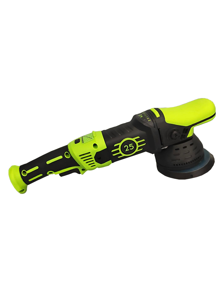 Profiline GM25 excentrische polijstmachine met 25mm uitslag en 1100W vermogen.