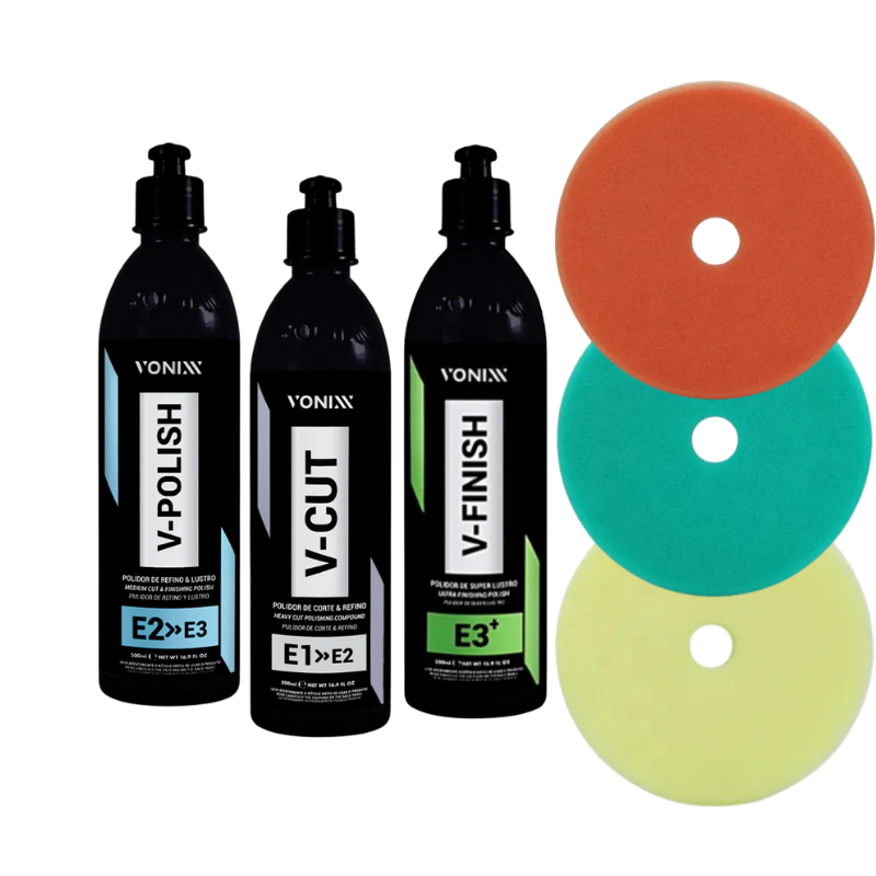 V-Cut, V-Polish & V-Finish Polijstpasta + Pads set