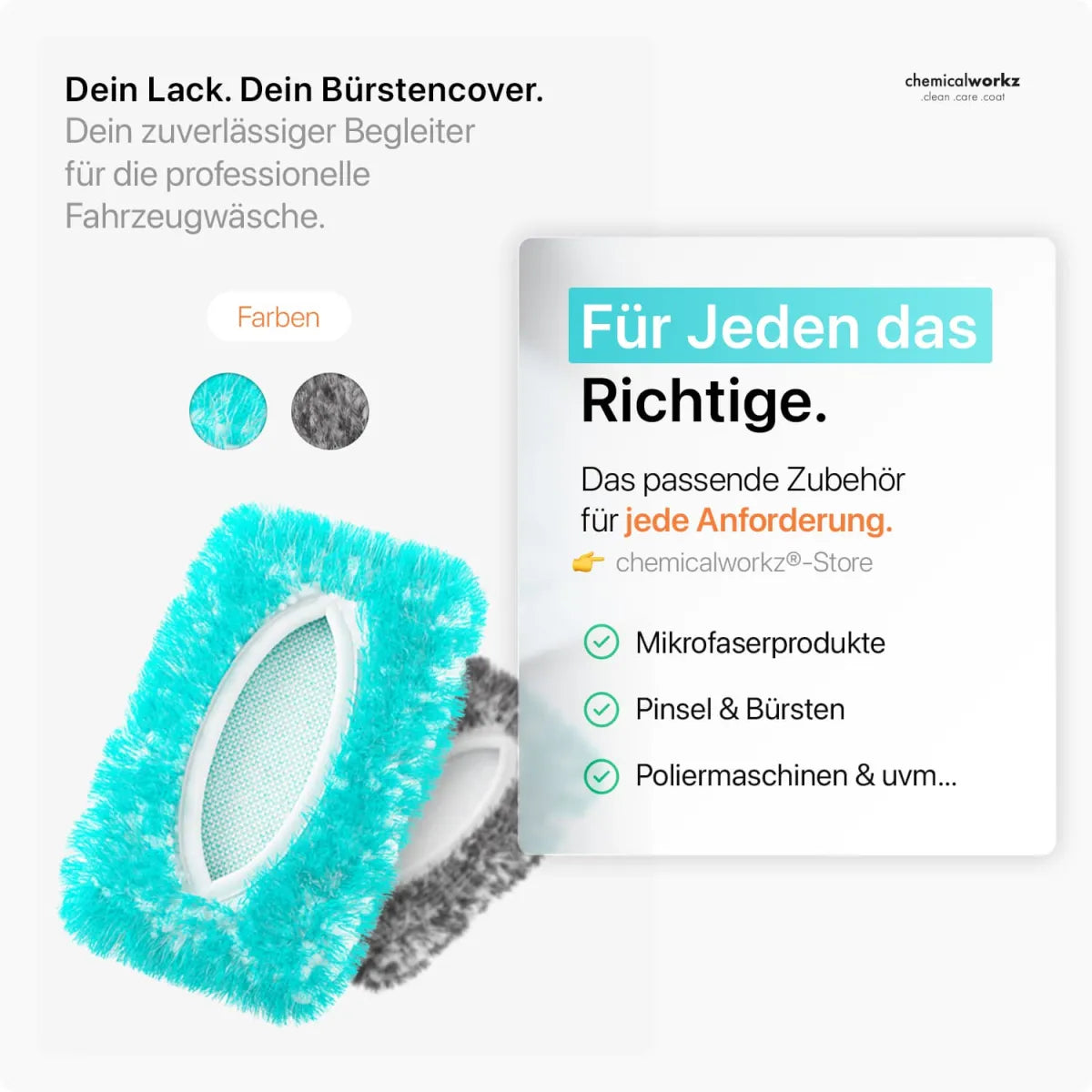 ChemicalWorkz® Wash Brush Cover V2 | Wasborstelhoes